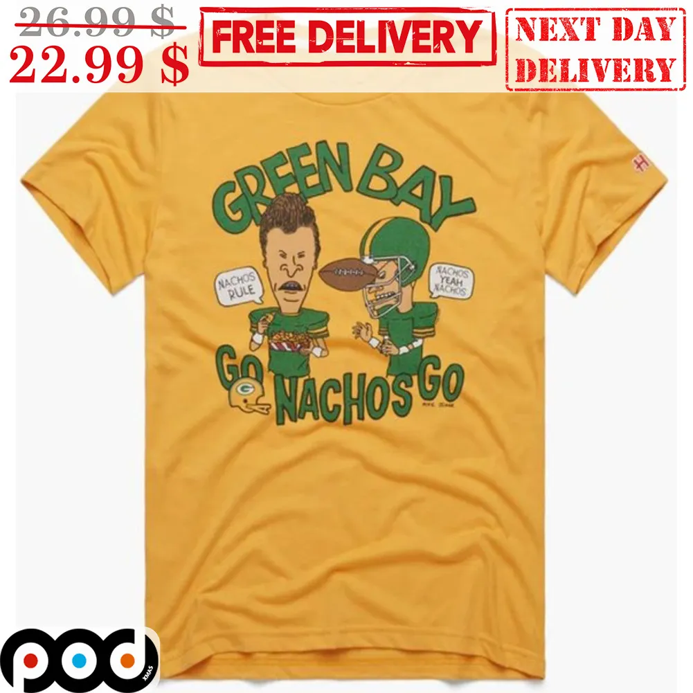 Beavis and Butt-Head Green Bay Go Nachos Go NFL Shirt