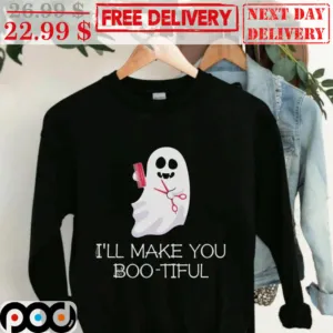Boo Ghost I'll Make You Boo-tiful Halloween 2023 Shirt