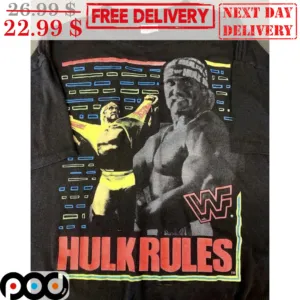 Hulk Rules Hulk Hogan WWF Vintage Shirt