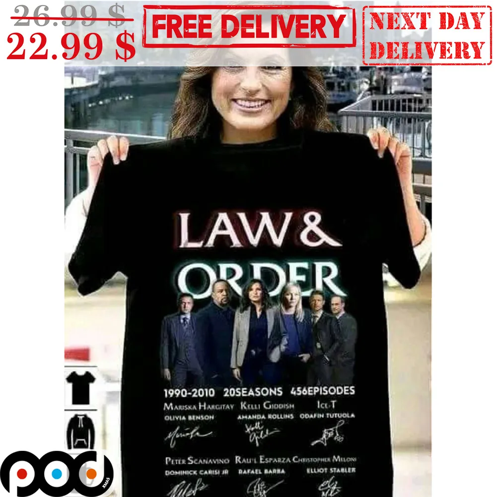 Law & Order 1990-2010 20 Seasons 456 Episodes Signature Shirt