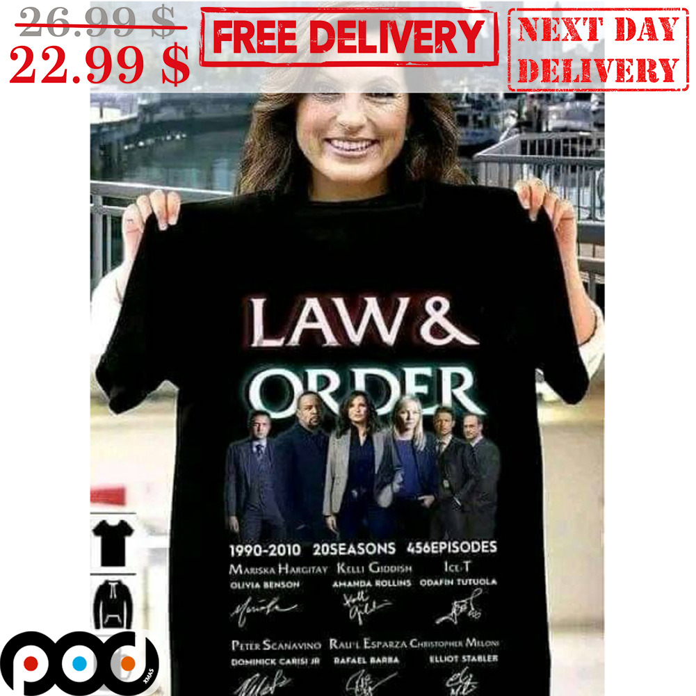 Law & Order 1990-2010 20 Seasons 456 Episodes Signature Shirt Law & Order 1990-2010 20 Seasons 456 Episodes Signature Shirt