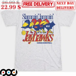 Slammin' Jammin' Jayhawks Kansas Basketball Shirt