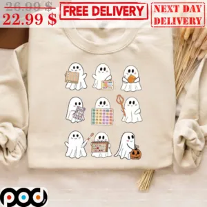 Spooky Boo Ghost Trick Or Speech Halloween 2023 Shirt