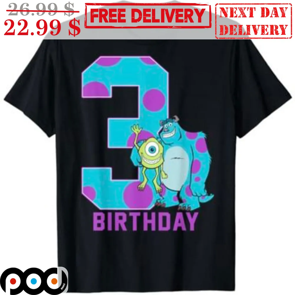 Custom Birthday Monsters Inc James P. Sullivan Mike Wazowski Disney Shirt