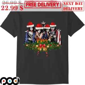 Kiss Band Christmas Rock Band Shirt