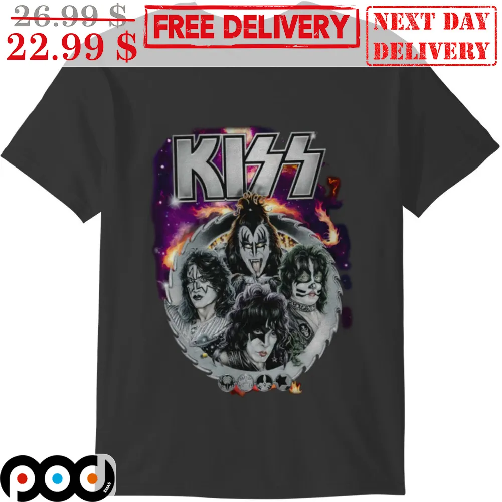 KISS Saw Rock Band Shirt