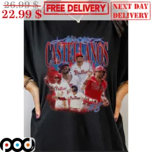 Nick Castellanos 8 Philadelphia Phillies MLB Shirt
