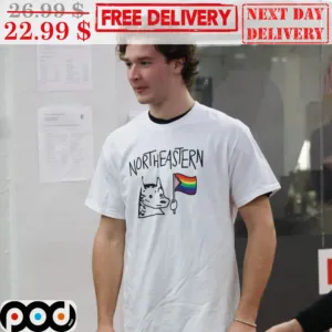 Dog Northeastern LGBT Flag Shirt