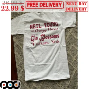 Neil Young With Crazy Horse Gin Blossoms Tour '96 Shirt
