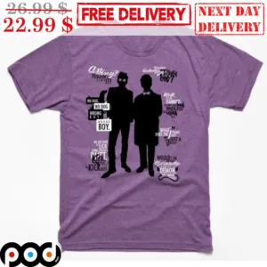 Good Omens Crowley And Aziraphale Shadow Shirt