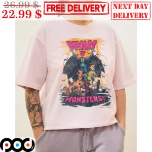 Beware Of Monsters Scooby-Doo Vintage Halloween 2023 Shirt