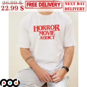 Horror Movie Addict Vintage Shirt