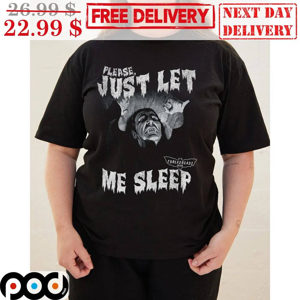 Vampire Please Just Let Me Sleep Halloween 2023 Shirt