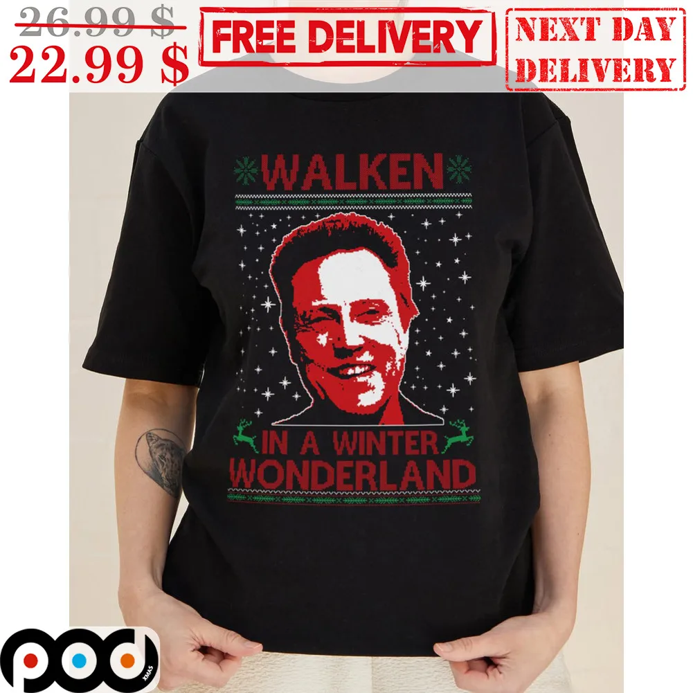 Walken In A Winter Wonderland Ugly Christmas Shirt