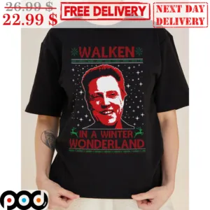 Walken In A Winter Wonderland Ugly Christmas Shirt