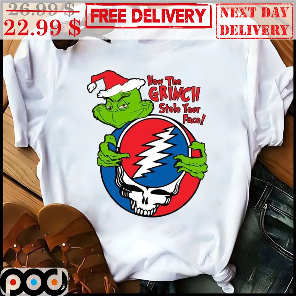Grateful Dead How The Grinch Stole Your Face Shirt
