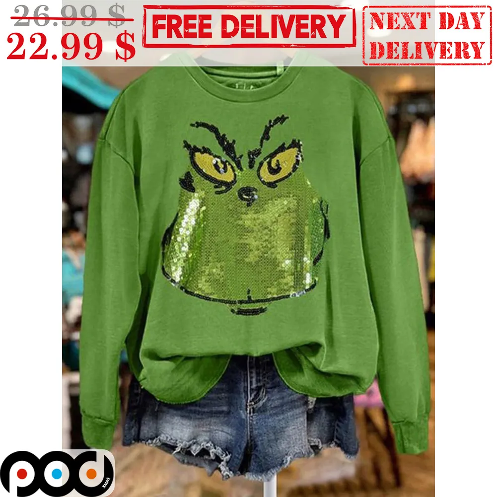 Grinch Face Christmas 2023 Shirt