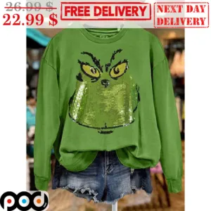 Grinch Face Christmas 2023 Shirt