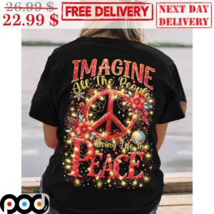Image All The People Living Live In Peace Hippie Shirt