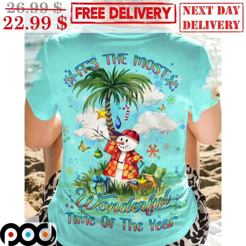 Snowman It's The Most Wonderful Time Of The Year Shirt