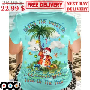 Snowman It's The Most Wonderful Time Of The Year Shirt