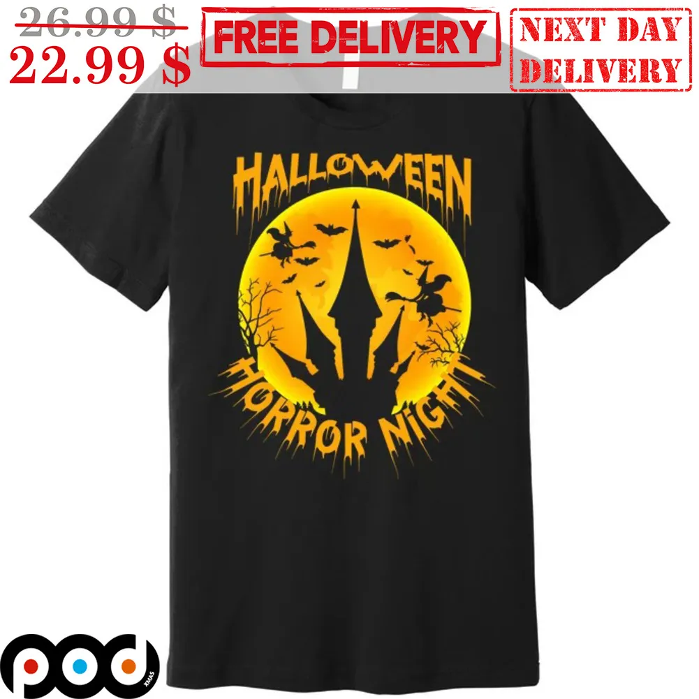 Halloween Horror Night Castle Moon Witch 2023 Shirt