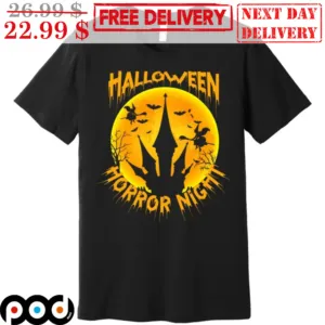 Halloween Horror Night Castle Moon Witch 2023 Shirt
