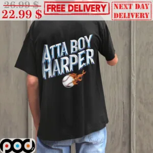 Atta Boy Harper Baseball Fire Shirt