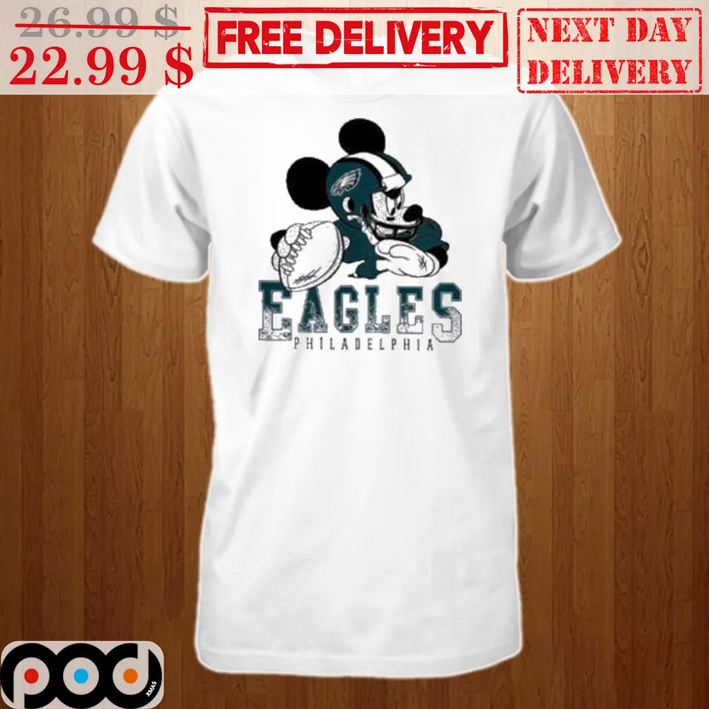 Mickey Mouse Eagles Philadelphia NFL Vintage Shirt