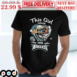 This Girl Loves Her Eagles Diamond Heart NFL Shirt