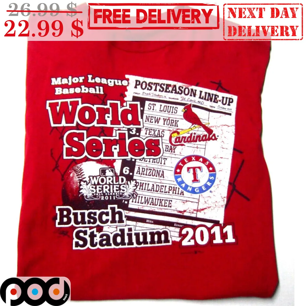 St. Louis Cardinals Texas Rangers World Series Busch Stadium 2011 MLB Shirt