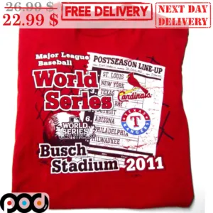 St. Louis Cardinals Texas Rangers World Series Busch Stadium 2011 MLB Shirt