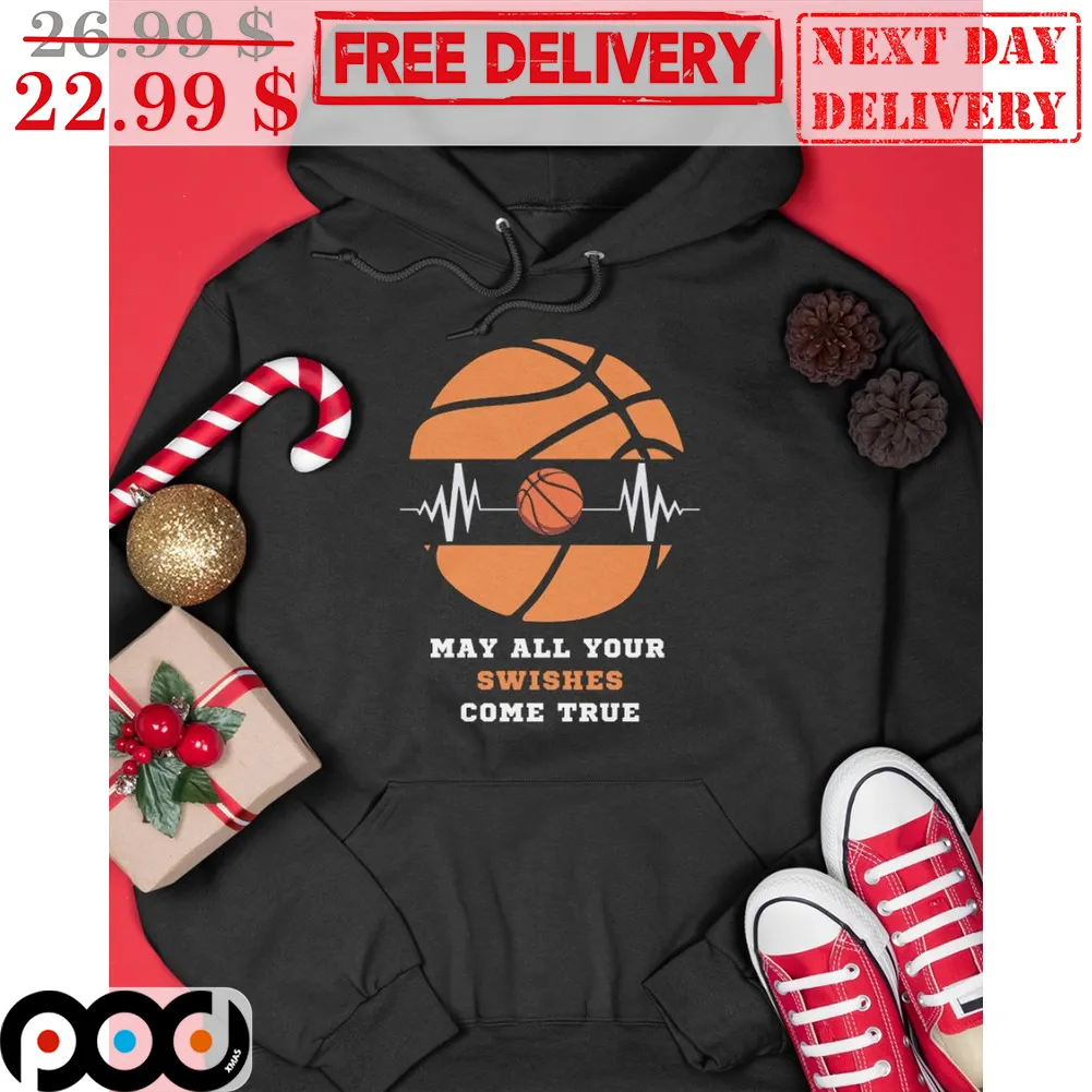 Basketball Heartbeat May All Your Swishes Come True Shirt