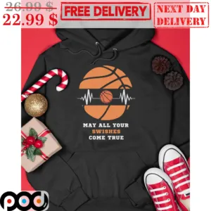 Basketball Heartbeat May All Your Swishes Come True Shirt