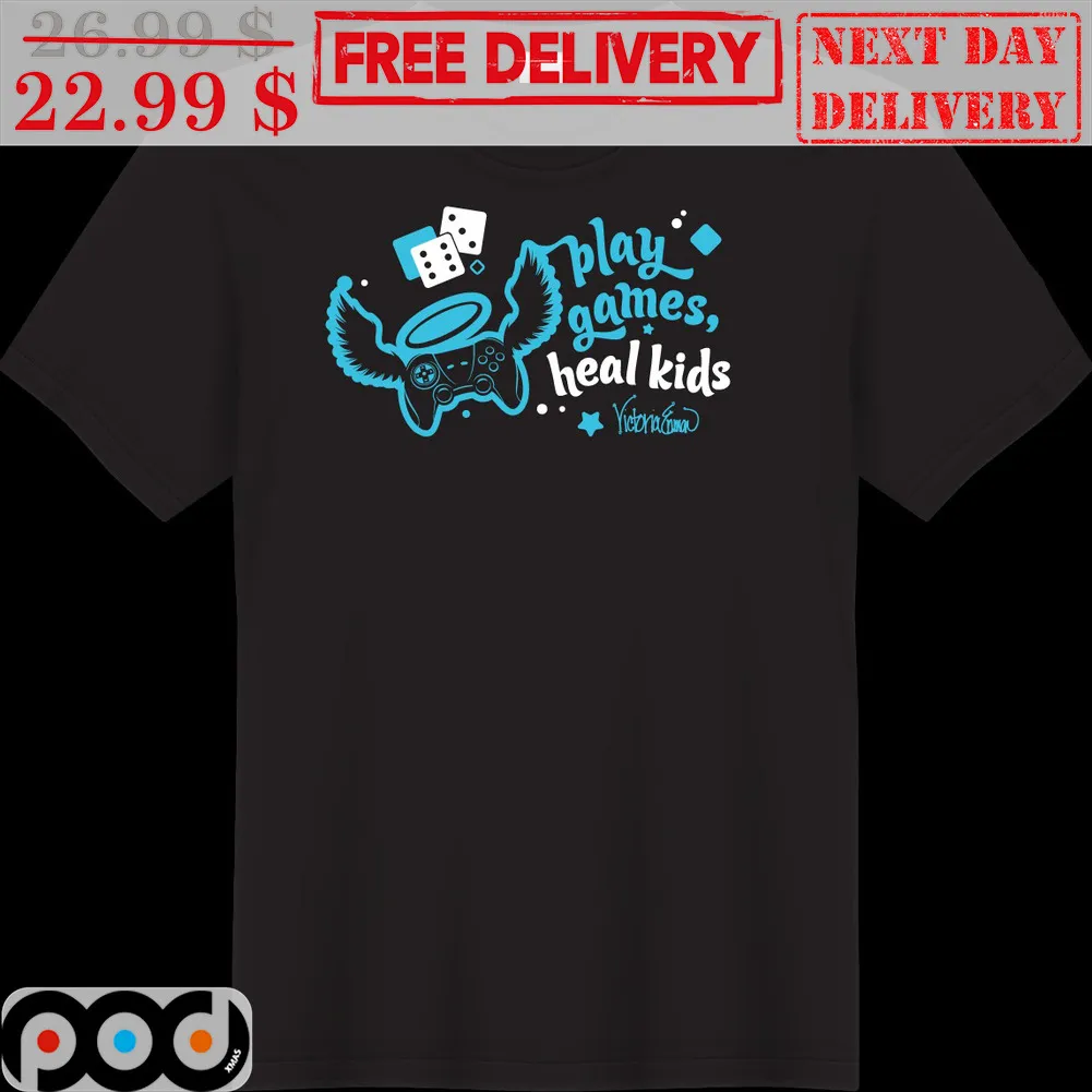 Gamepad Dice Play Games Heal Kids Shirt