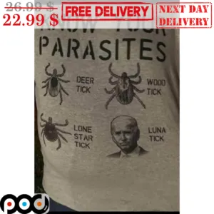 Know Your Parasites Deer Tick Wood Tick Lone Star Tick Luna Tick Shirt