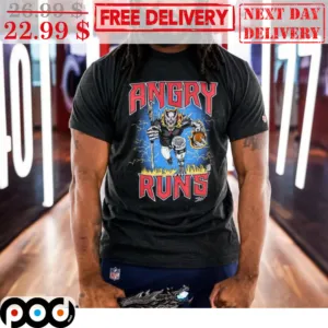 Angry Runs Chicago Bears Shirt