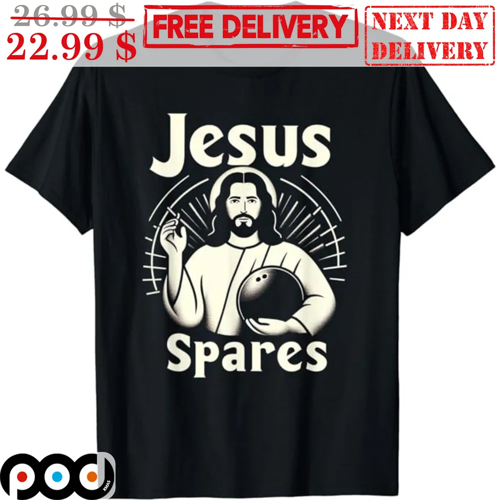 Jesus Spares Bowling Shirt