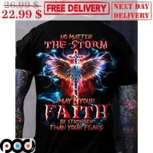 No Matter The Storm May Your Faith Be Stronger Than Your Fears Shirt