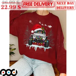 Truck Snow Christmas Hat 2023 Shirt