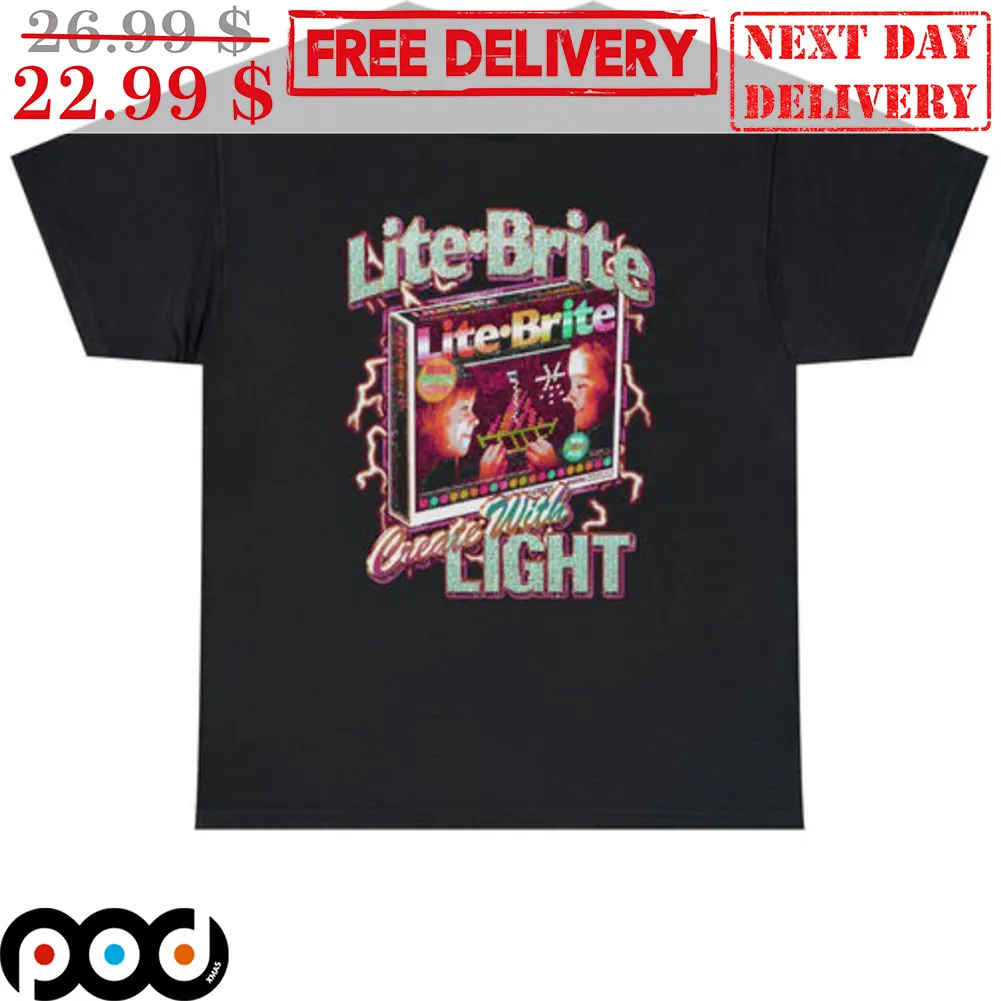 Lite-Brite Create With Light Shirt