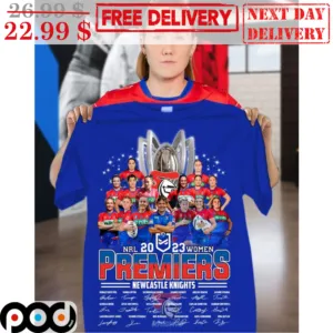 NRL 2023 Women Premiers Newcastle Knights Signature Shirt