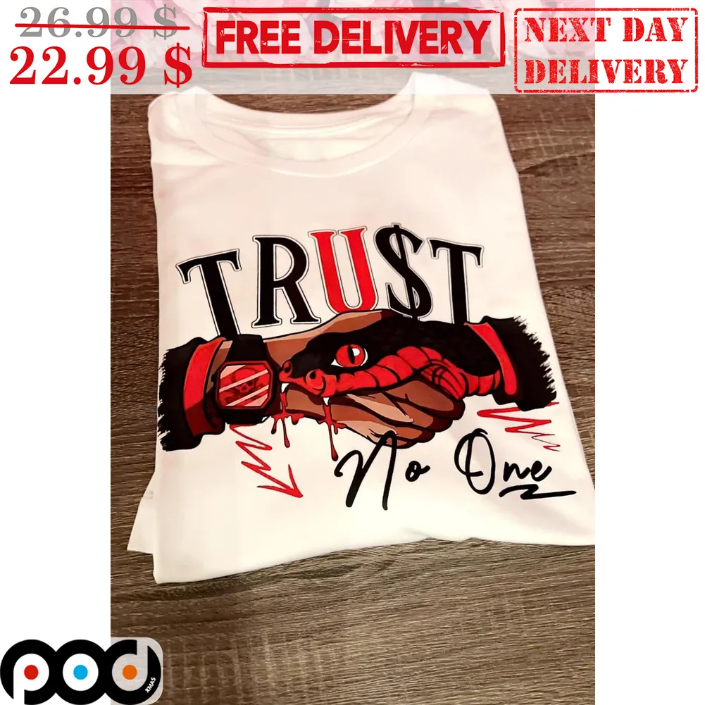 Trust No One Snake Bite Hand Shirt