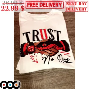 Trust No One Snake Bite Hand Shirt