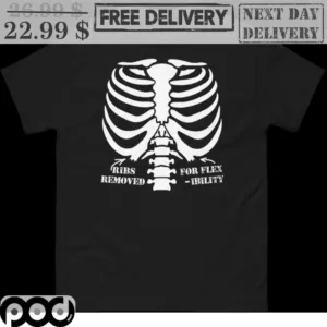 Chest Ribs Removed For Flex-Ibility Shirt