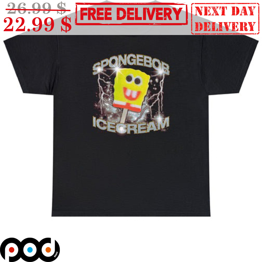Spongebob Ice Cream Diamond Lightning Shirt