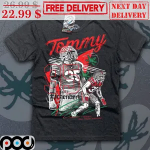 Tommy Eichenberg 35 Ohio State Buckeyes Signature Shirt