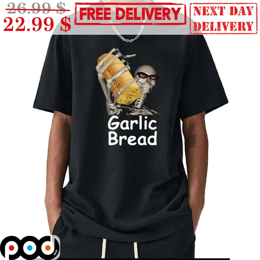 Skeleton Garlic Bread Shirt
