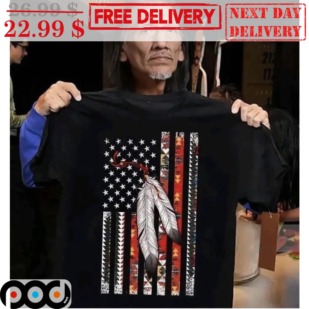 America Native Flag Red Skin Shirt
