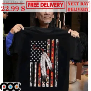 America Native Flag Red Skin Shirt